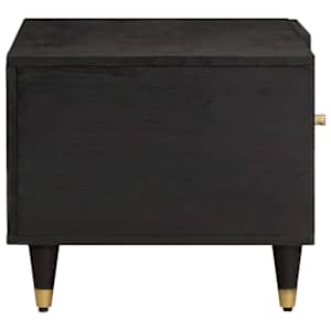 Konferenční stolek Černá 80 x 50 x 40 cm Masivní mangové dřevo - obrázek 4