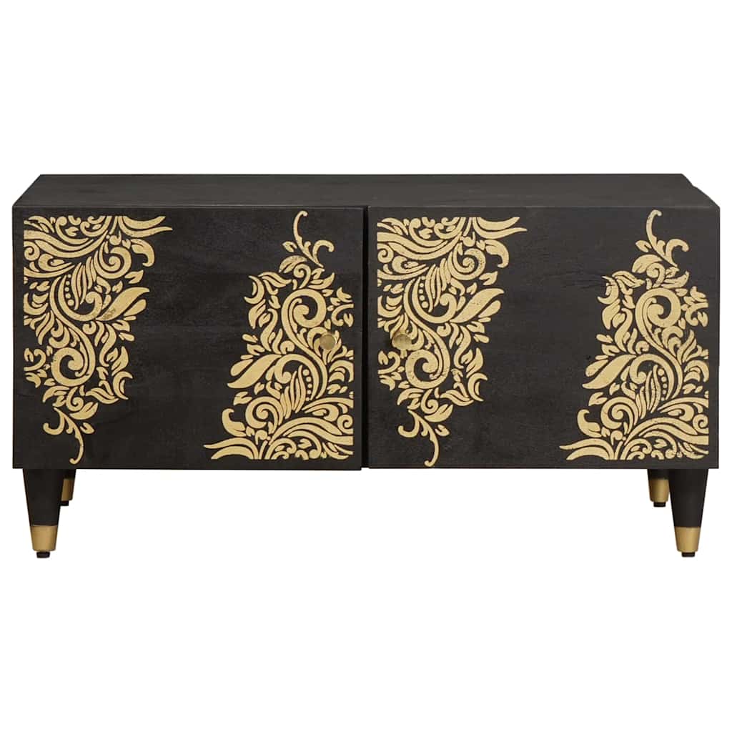 Thumbnail - vidaXL Couchtisch Schwarz 80 x 50 x 40 cm Massivholz Mango