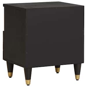 Noční skříňka 2 pcs Černá 40 x 33 x 46 cm Masivní mangové dřevo - obrázek 6