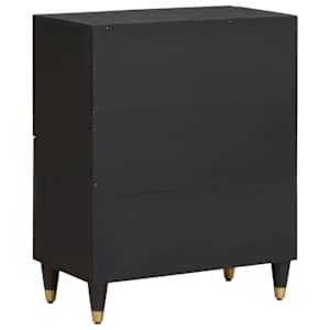 Servírovací skříň Černá 60 x 33 x 75 cm Masivní mangové dřevo - obrázek 5