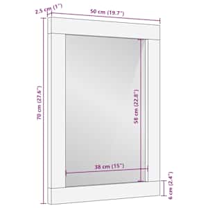 Koupelnové zrcadlo Černá a stříbrná 70 x 50 x 2,5 cm - obrázek 10