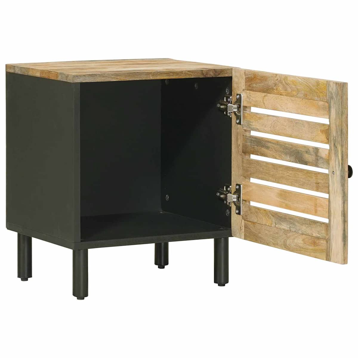 Sengebord Naturfarvet 40 x 33 x 46 cm Massivt mangotræ - Billede 3