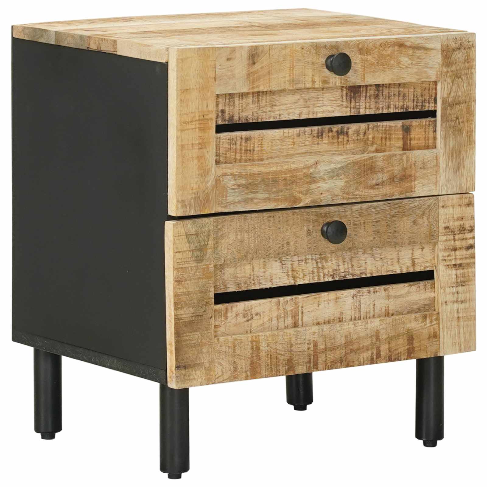 Nachtkastje Naturel 40 x 33 x 46 cm Massief Mango Hout image 2