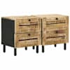 vidaXL &Ouml;&ouml;kapp 2 tk Naturaalne 40 x 33 x 46 cm Tugev mango puu