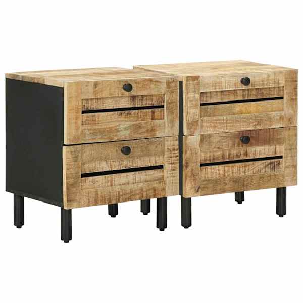 vidaXL &Ouml;&ouml;kapp 2 tk Naturaalne 40 x 33 x 46 cm Tugev mango puu