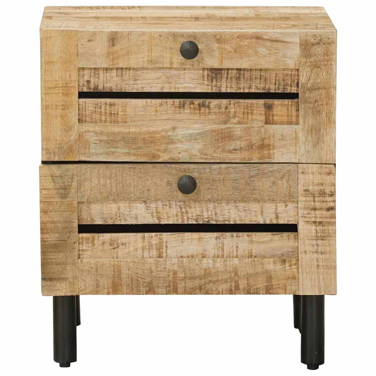 Sengebord Naturfarvet 40 x 33 x 46 cm Massivt mangotræ - Billede 4
