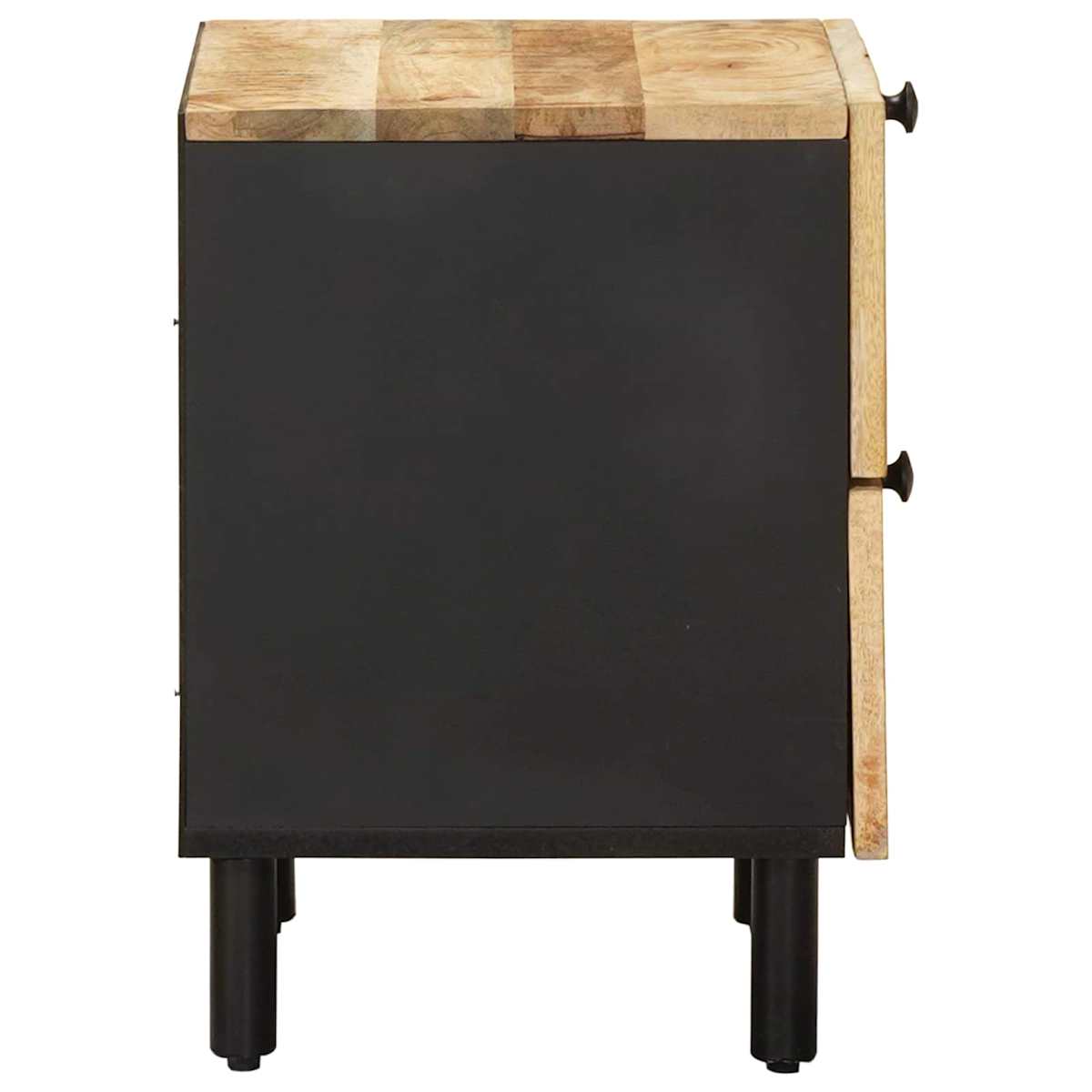 Sengebord Naturfarvet 40 x 33 x 46 cm Massivt mangotræ - Billede 5