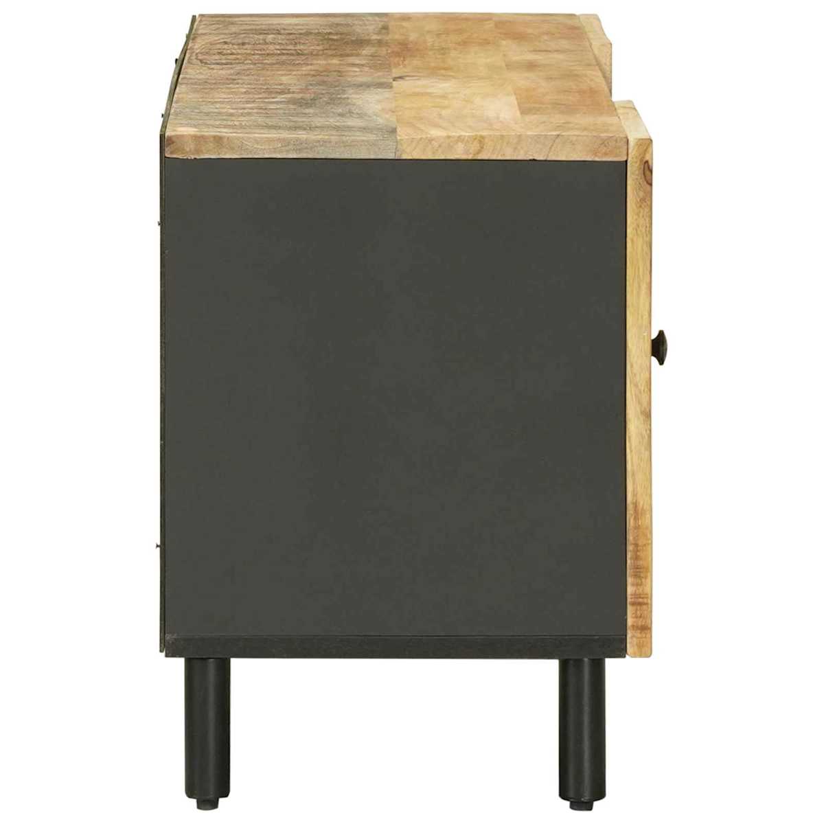 Opbevaringsskabe Naturfarvet 105 x 33 x 46 cm Massivt mangotræ - Billede 5