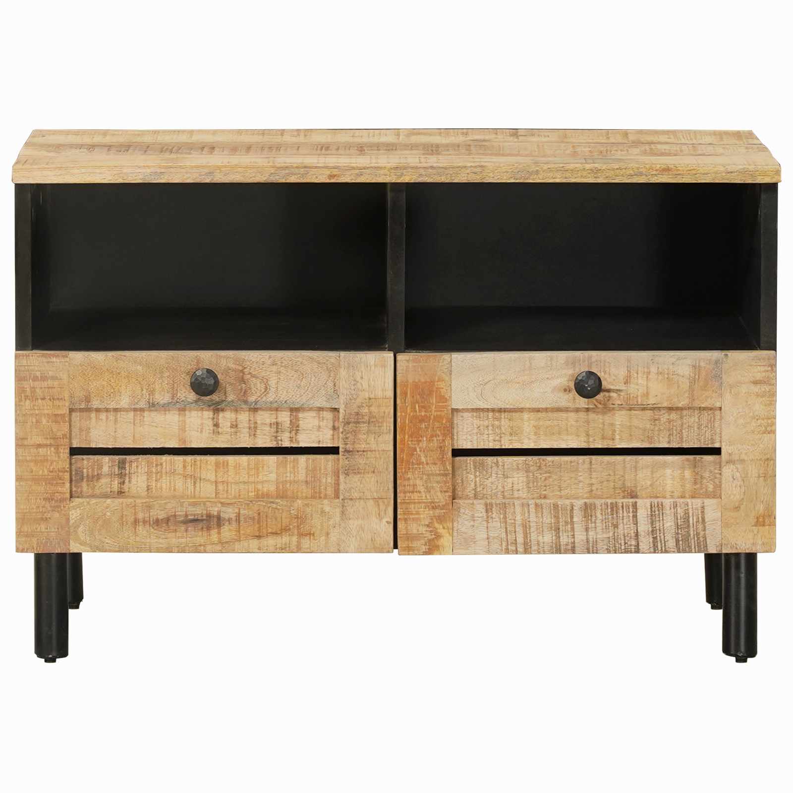 Opslagkasten Naturel 70 x 33 x 46 cm Massief Mango Hout image 4