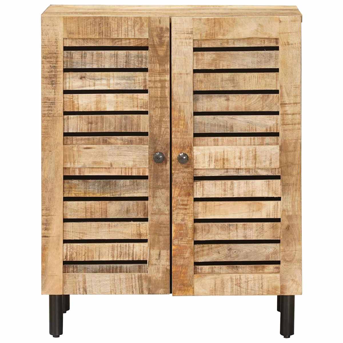 Opbevaringsskabe 60 x 33 x 75 cm Massivt mangotræ Naturfarvet - Billede 4