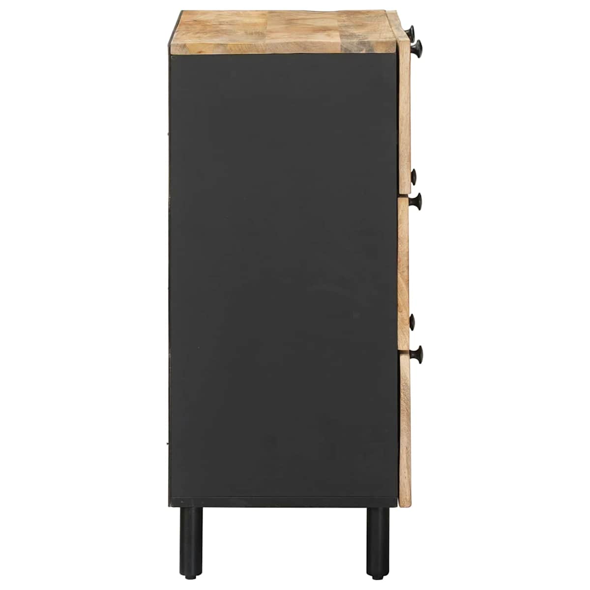 Opbevaringsskabe 60 x 33 x 75 cm Massivt mangotræ Naturfarvet - Billede 5