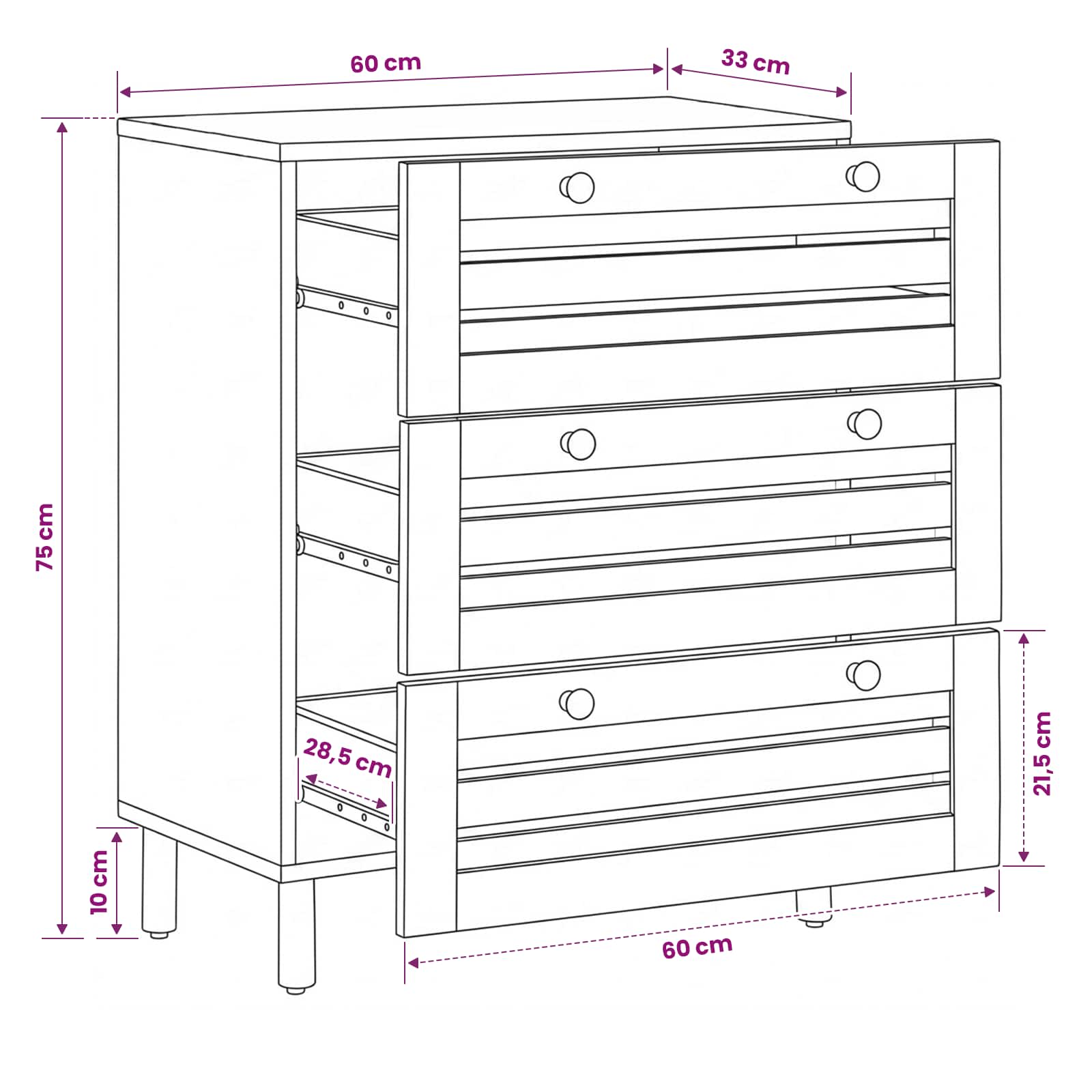 Storage Cabinets size guide