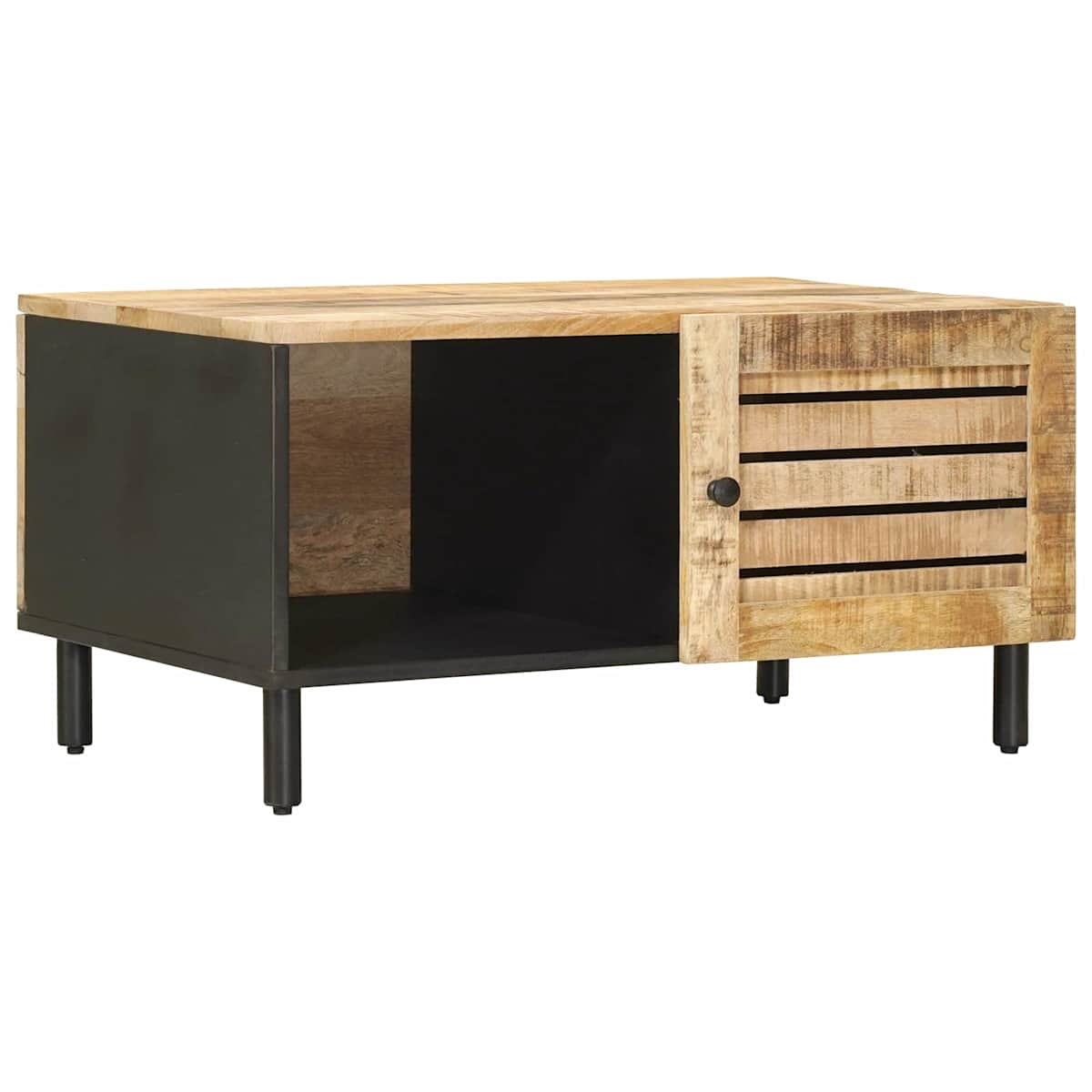 Sofabord Naturfarvet 80 x 50 x 40 cm Massivt mangotræ - Billede 2