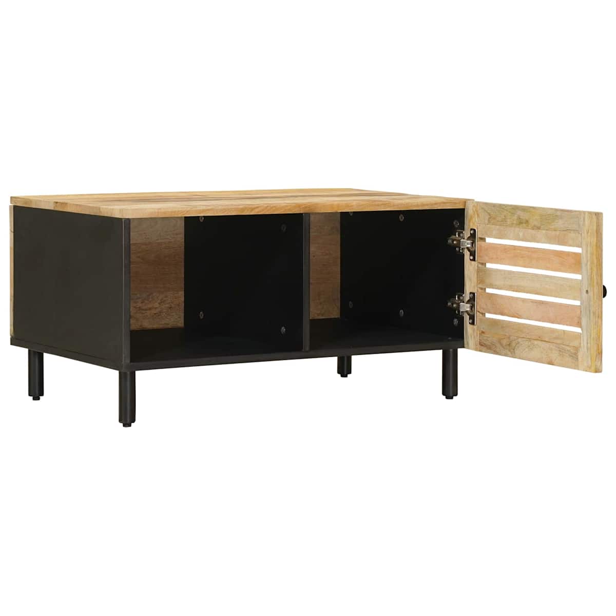 Sofabord Naturfarvet 80 x 50 x 40 cm Massivt mangotræ - Billede 3