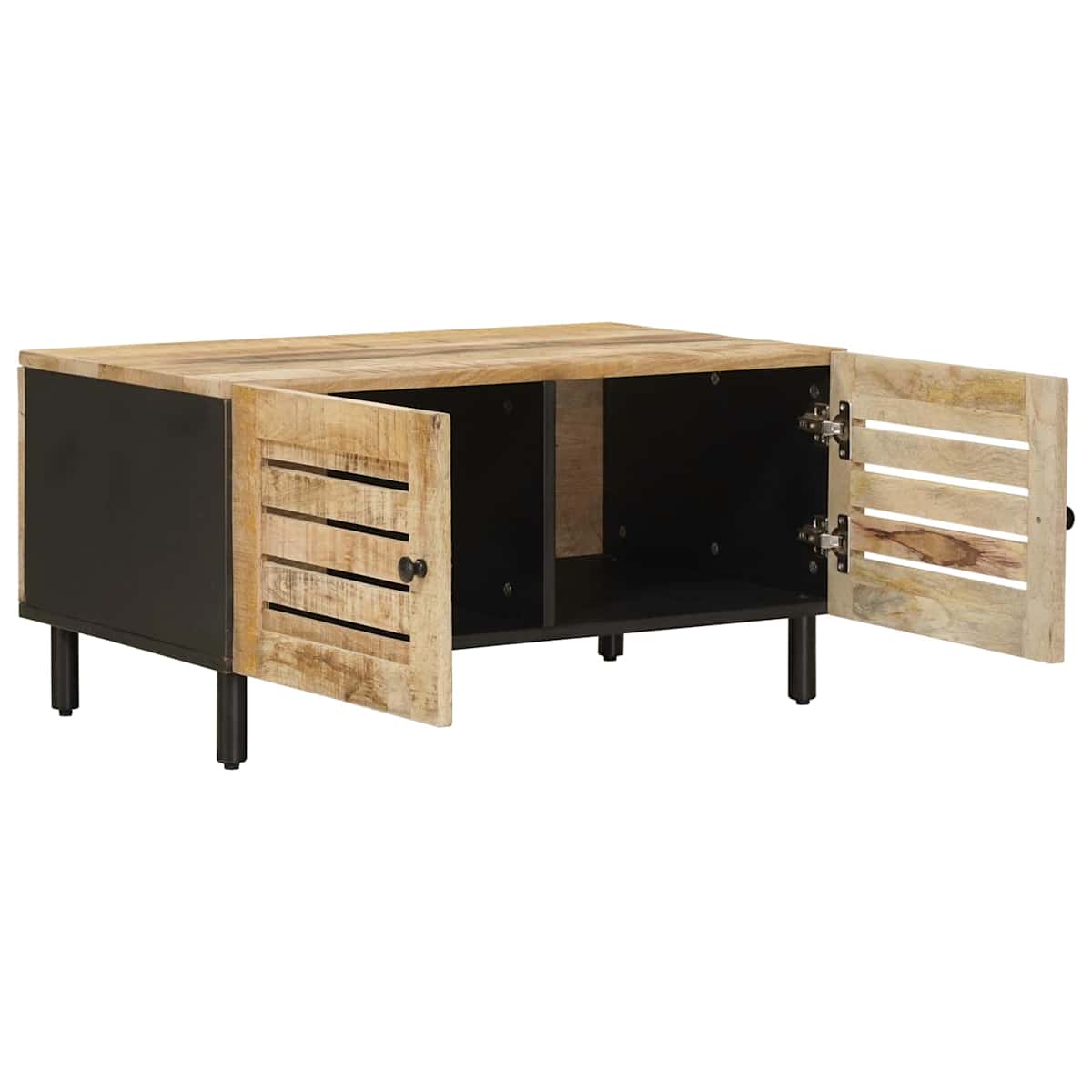 Sofabord Naturfarvet 80 x 50 x 40 cm Massivt mangotræ - Billede 3