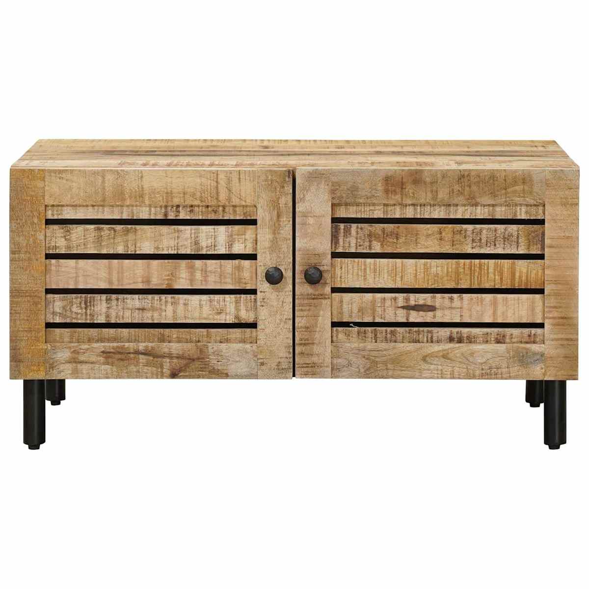 Sofabord Naturfarvet 80 x 50 x 40 cm Massivt mangotræ - Billede 4
