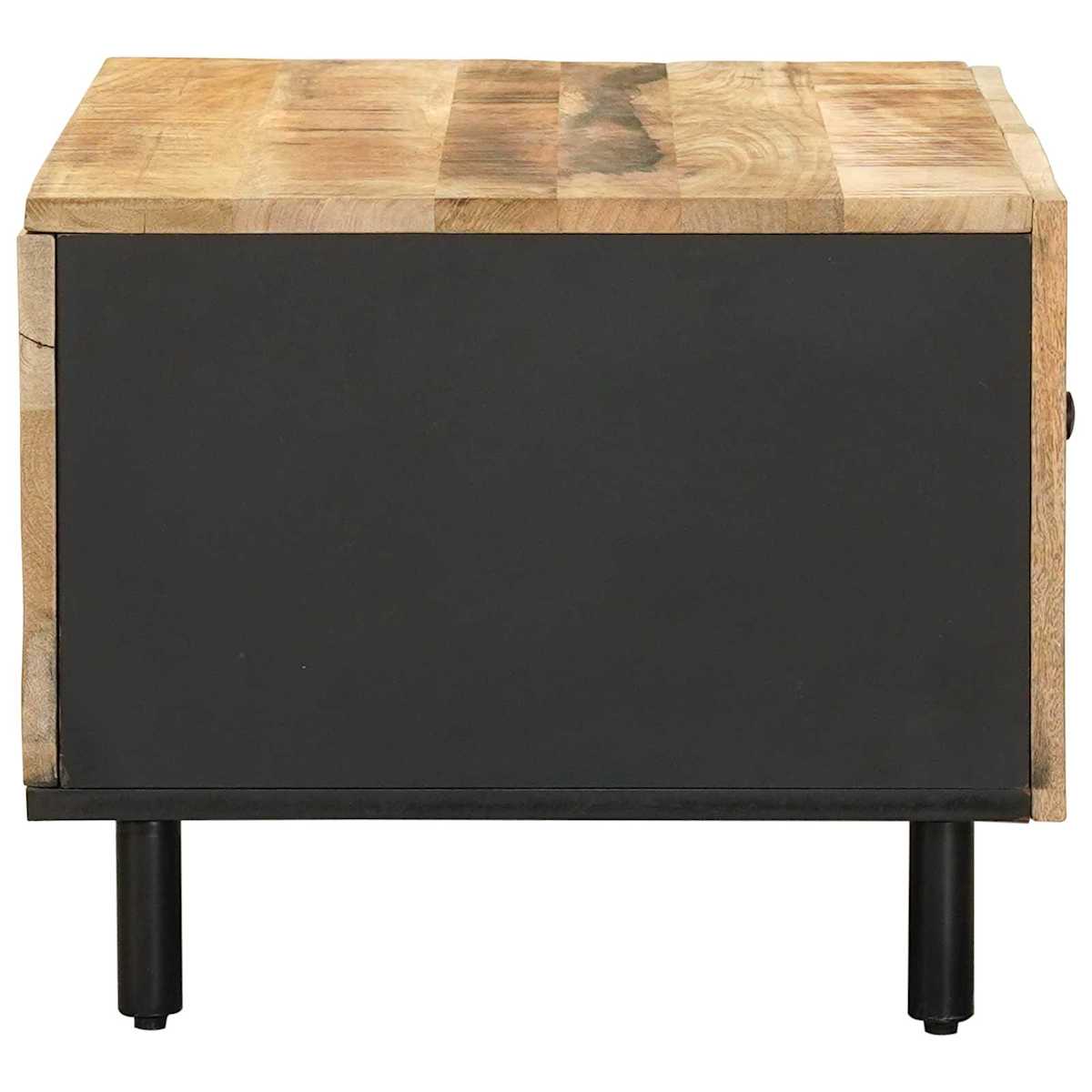 Sofabord Naturfarvet 80 x 50 x 40 cm Massivt mangotræ - Billede 5