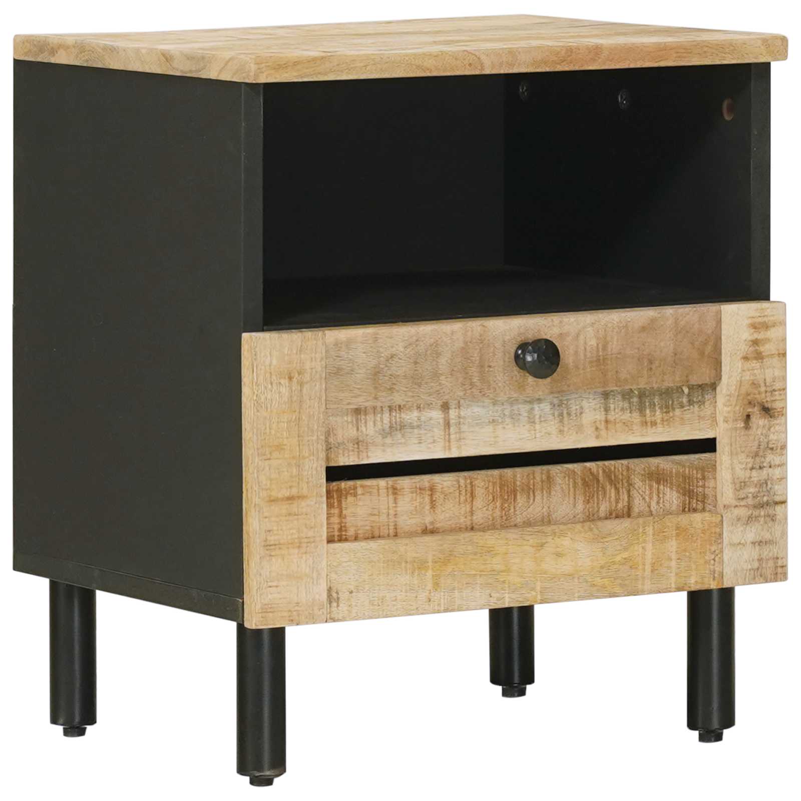 Nachtkastje Naturel 40 x 33 x 46 cm Massief Mango Hout image 2