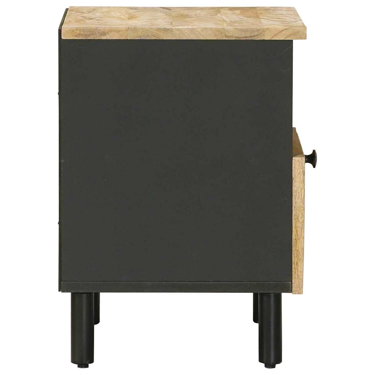 Sengebord Naturfarvet 40 x 33 x 46 cm Massivt mangotræ - Billede 5