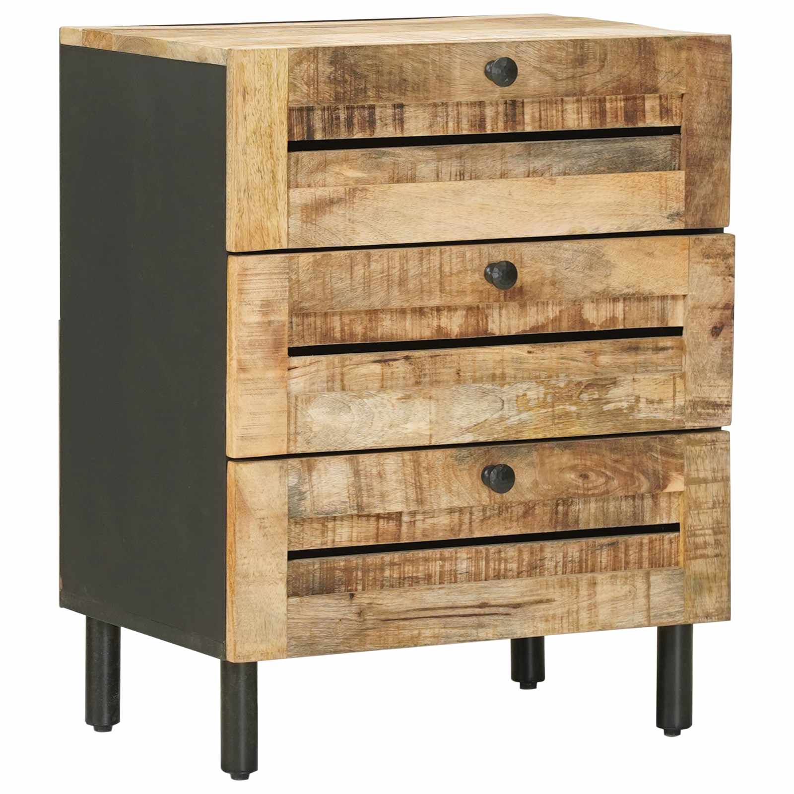 Nachtkastje Naturel 50 x 33 x 62 cm Massief Mango Hout image 2