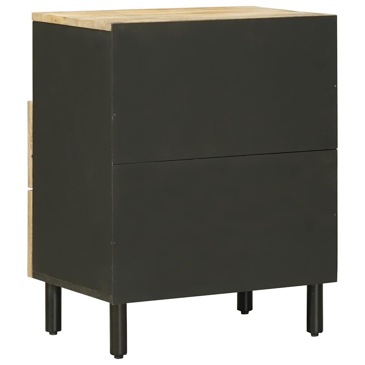 Sengebord Brun og sort 50 x 33 x 60 cm Massivt mangotræ - Billede 6