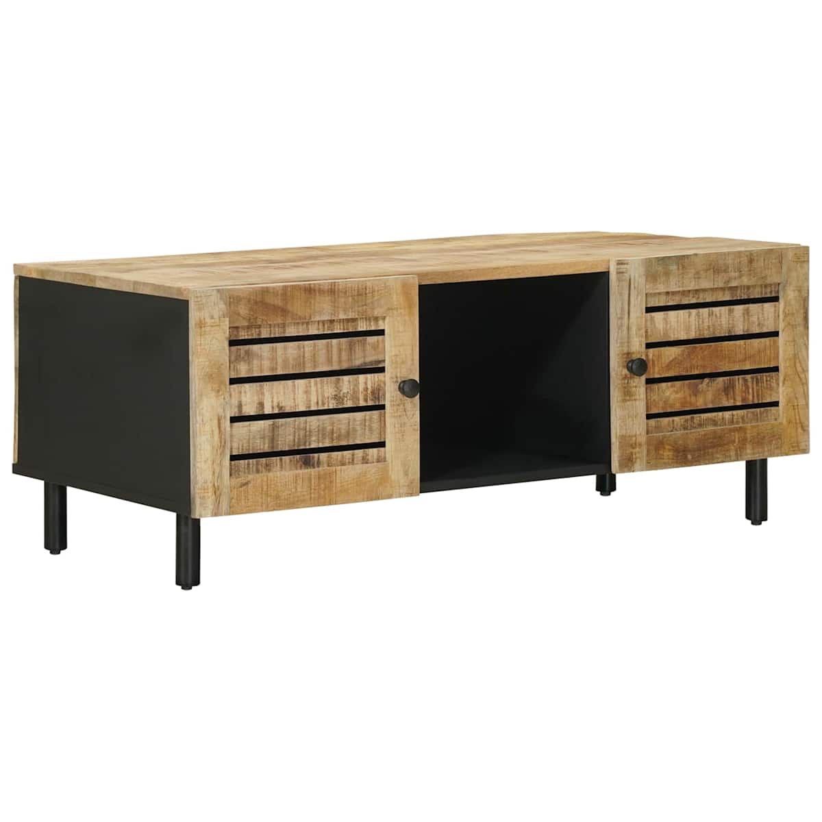 Sofabord Naturfarvet 100 x 54 x 40 cm Massivt mangotræ - Billede 2