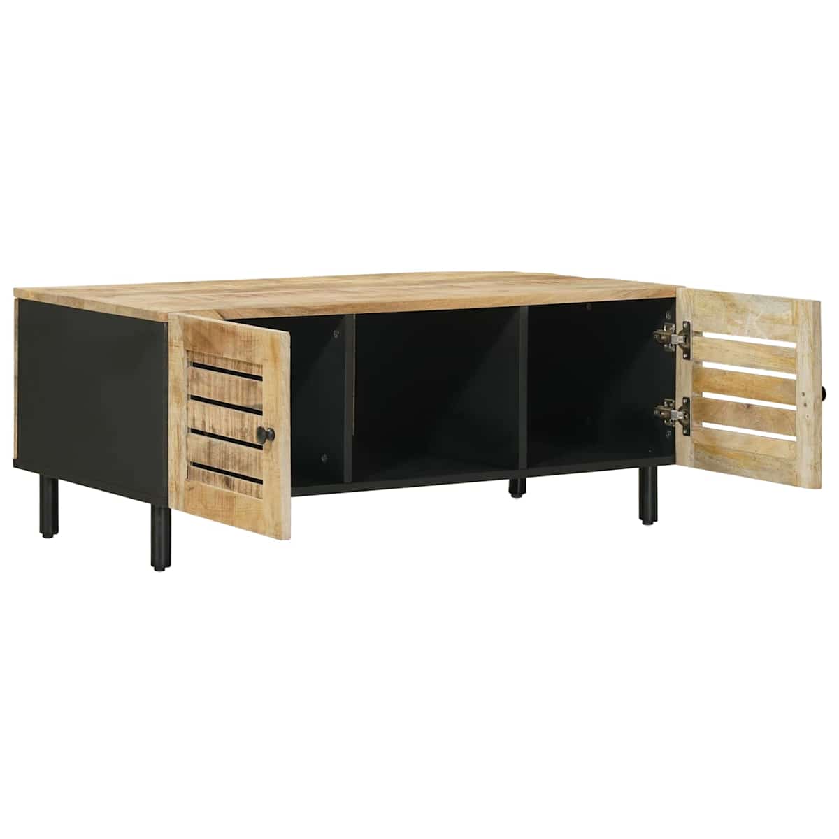 Sofabord Naturfarvet 100 x 54 x 40 cm Massivt mangotræ - Billede 3