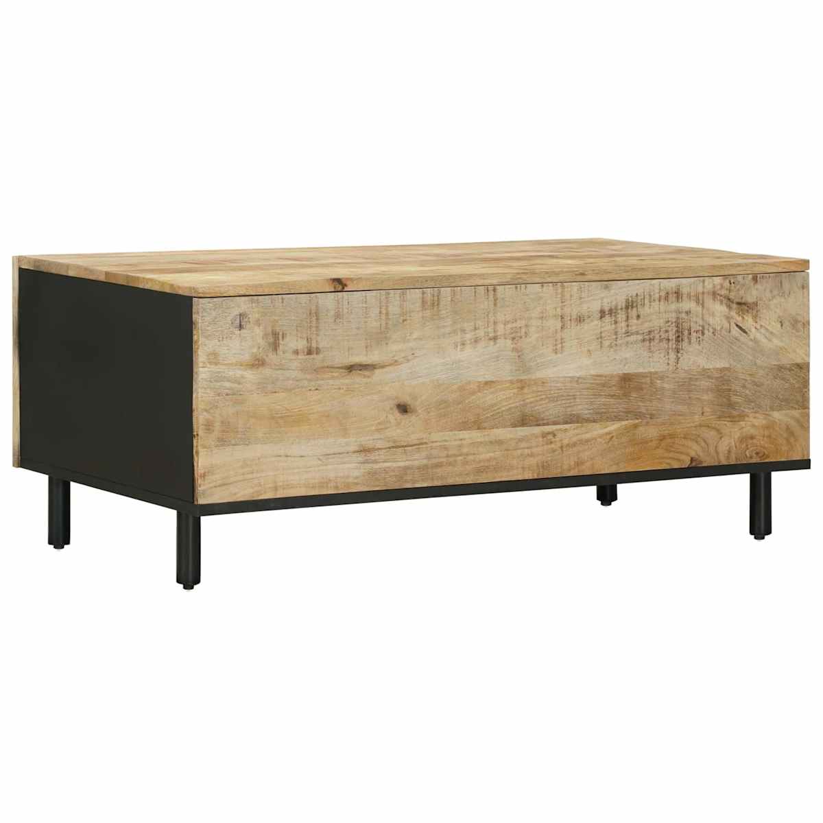 Sofabord Naturfarvet 100 x 54 x 40 cm Massivt mangotræ - Billede 6