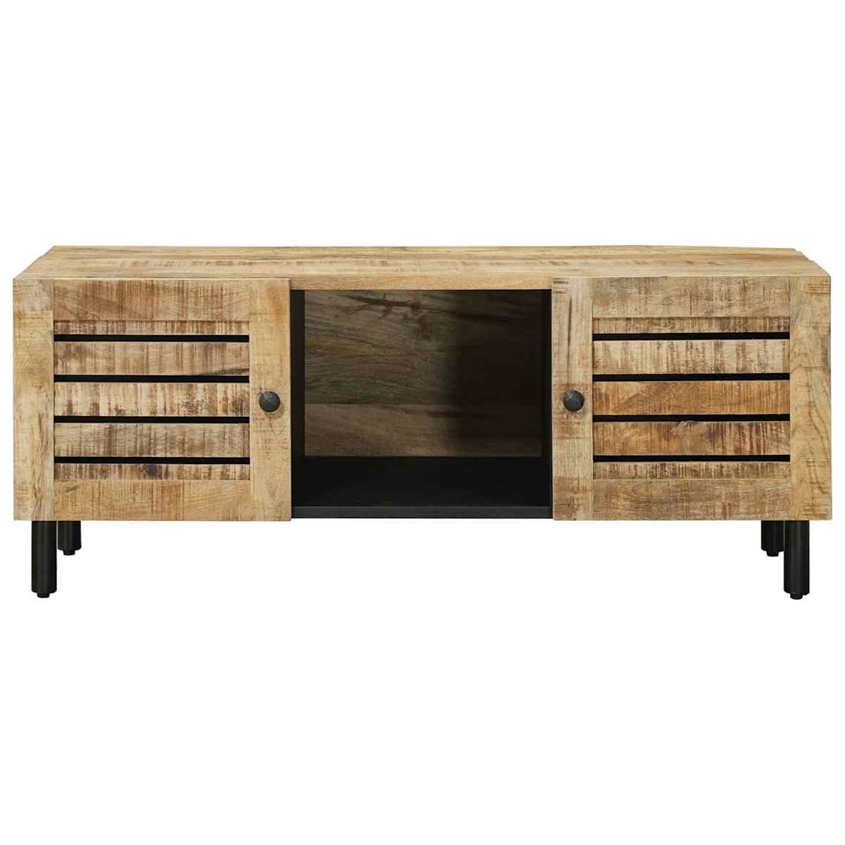 Sofabord Naturfarvet 100 x 54 x 40 cm Massivt mangotræ - Billede 4