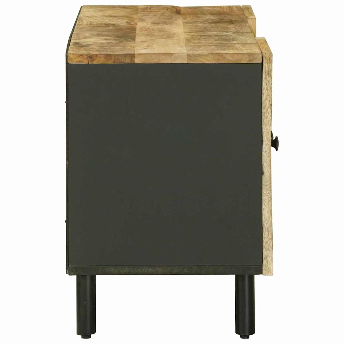 Opbevaringsskabe Naturfarvet 105 x 33 x 46 cm Massivt mangotræ - Billede 5
