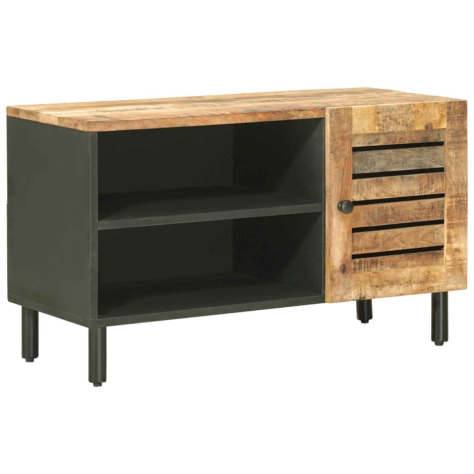 Opslagkasten Naturel 80 x 33 x 46 cm Massief Mango Hout image 2