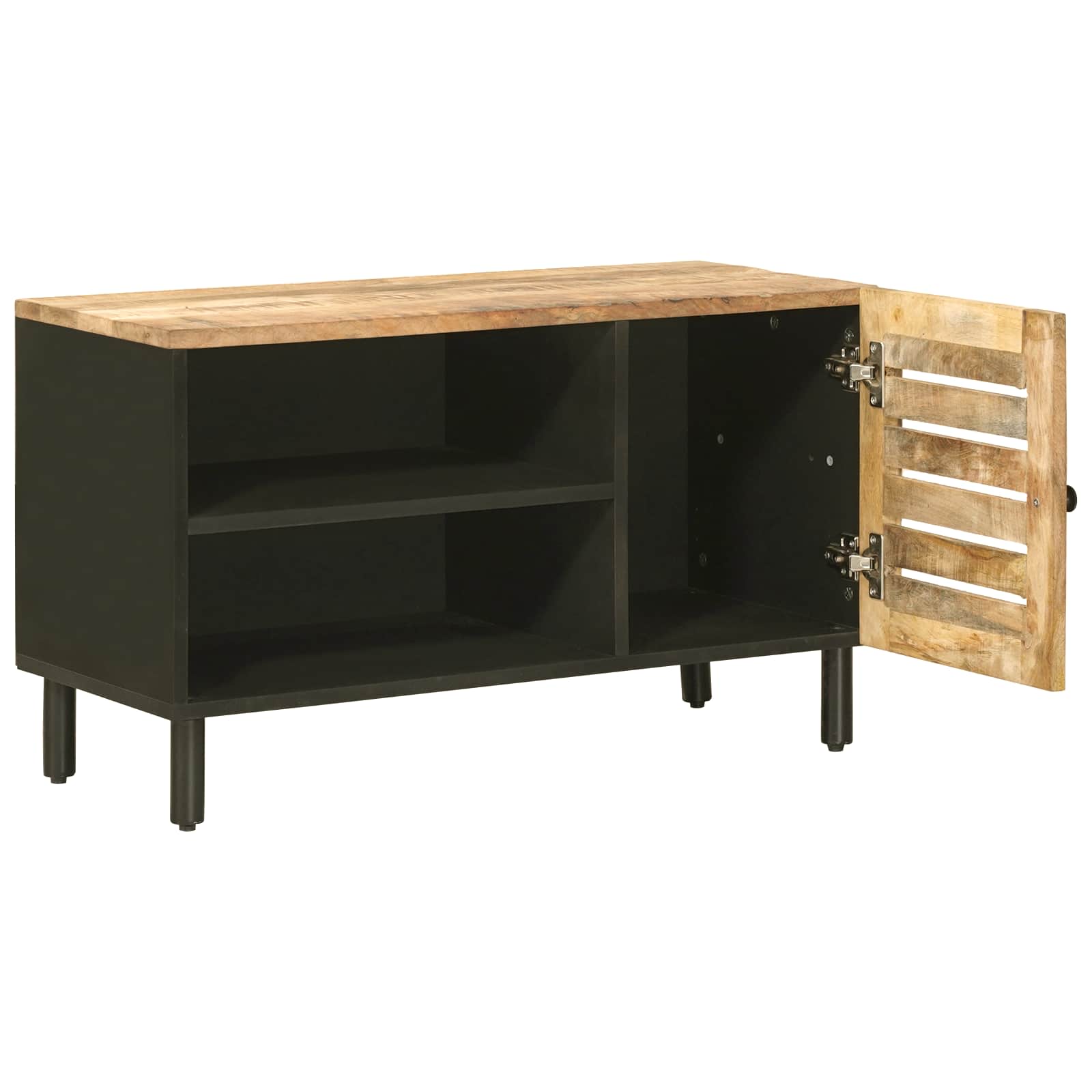 Opslagkasten Naturel 80 x 33 x 46 cm Massief Mango Hout image 3