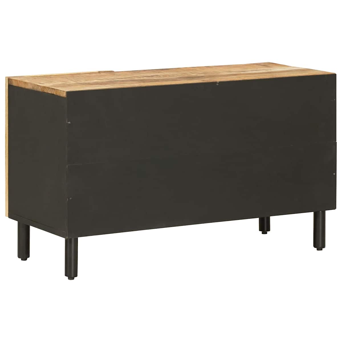 Opbevaringsskabe Naturfarvet 80 x 33 x 46 cm Massivt mangotræ - Billede 6