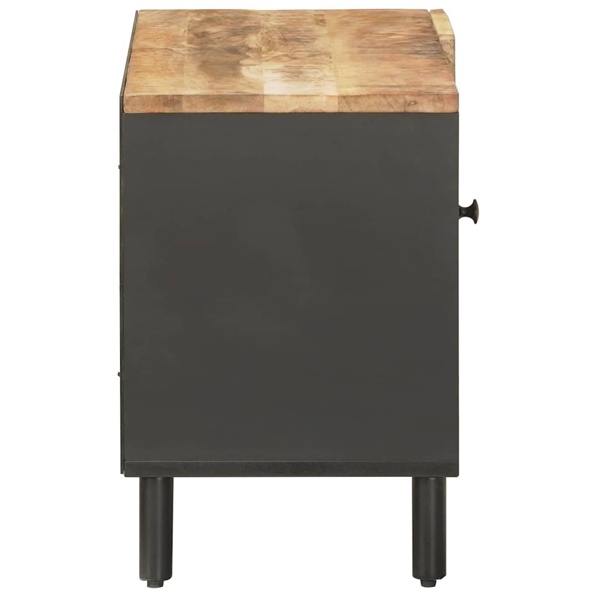 Opbevaringsskabe Naturfarvet 80 x 33 x 46 cm Massivt mangotræ - Billede 5
