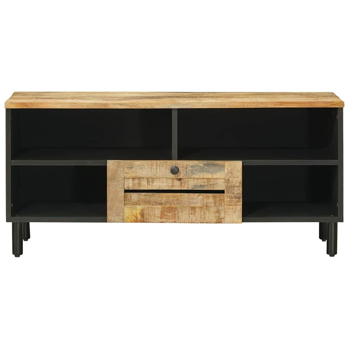 Opbevaringsskabe Naturfarvet 100 x 33 x 46 cm Massivt mangotræ - Billede 4