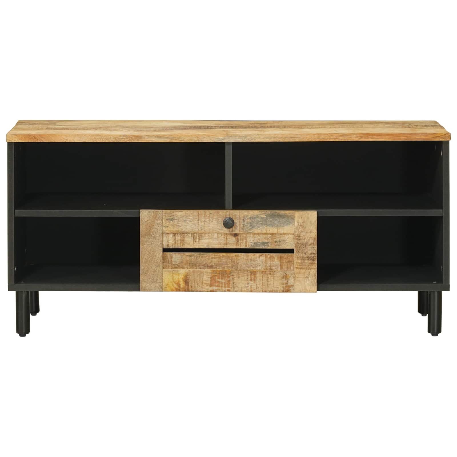 Opslagkasten Naturel 100 x 33 x 46 cm Massief Mango Hout image 4