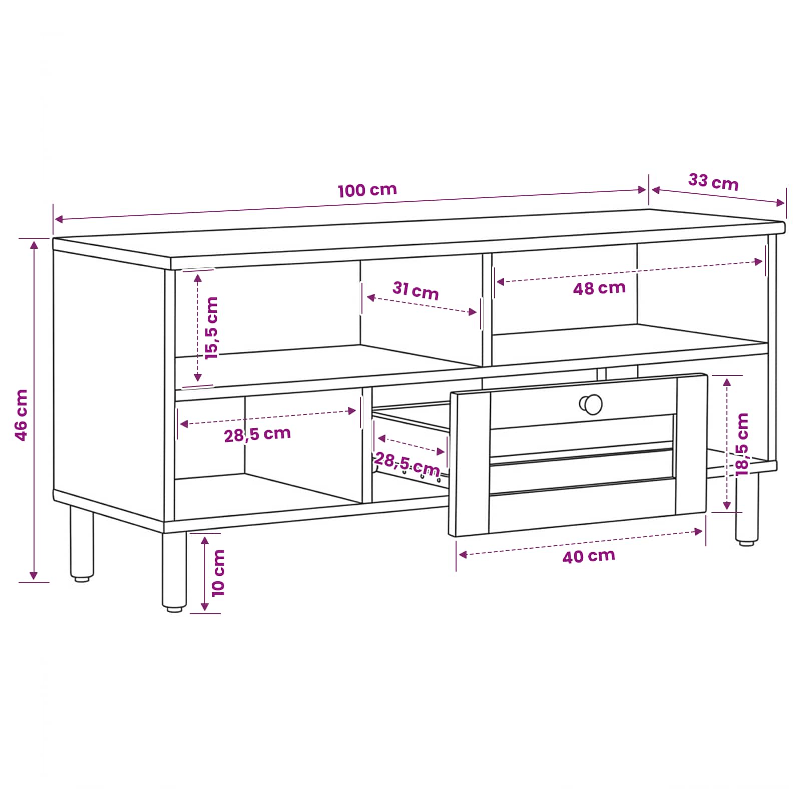 Storage Cabinets size guide