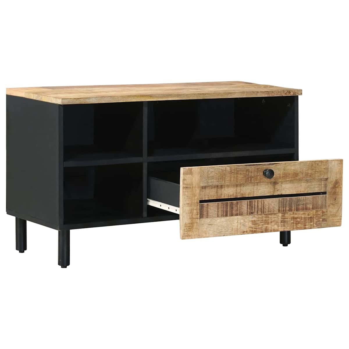Opbevaringsskabe Brun og sort 80 x 33,5 x 46 cm - Billede 3