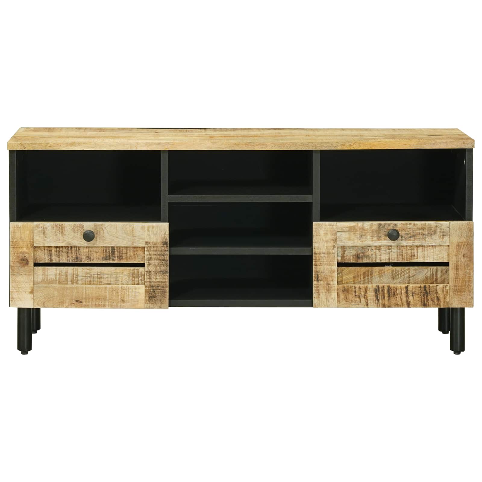 Opslagkasten Naturel 100 x 33 x 46 cm Massief Mango Hout image 4