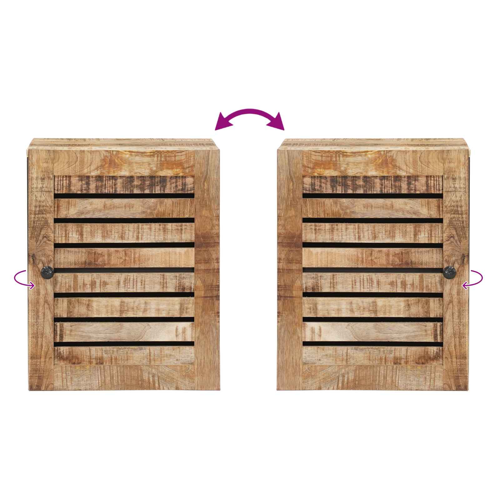vidaXL Hängeschrank mit Speicher Braun und Schwarz 38 x 33,5 x 48 cm – Bild 10