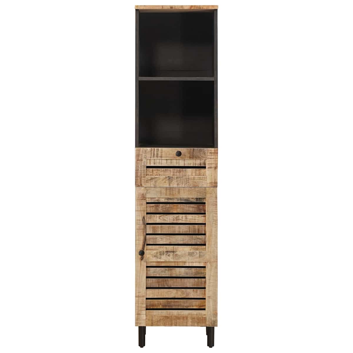 Badeværelsesskab Brun og sort 38 x 33,5 x 160 cm - Billede 4