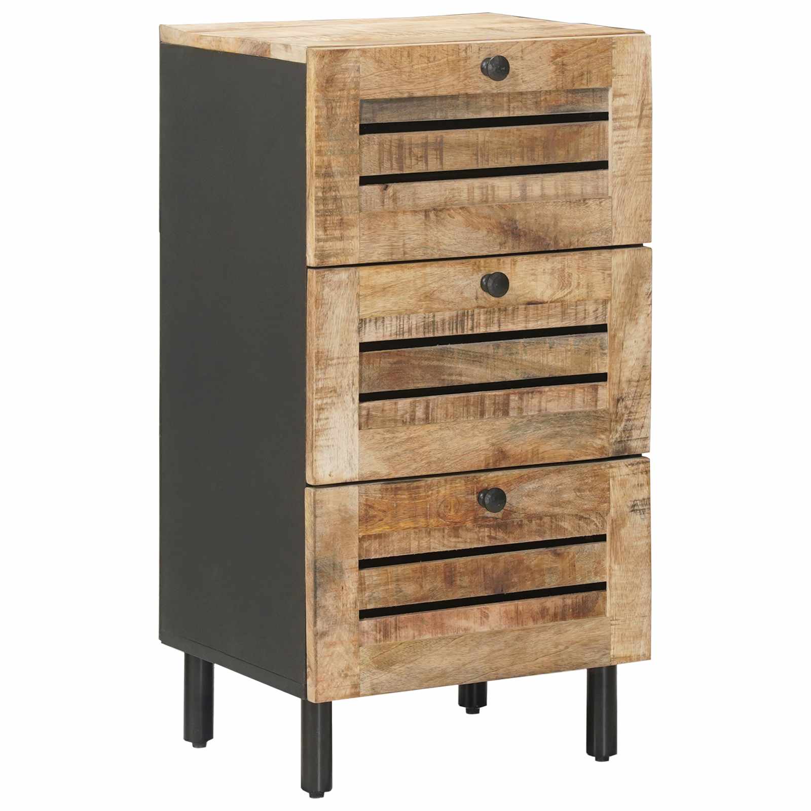 Opslagkasten Naturel 40 x 33 x 75 cm Massief Mango Hout image 2