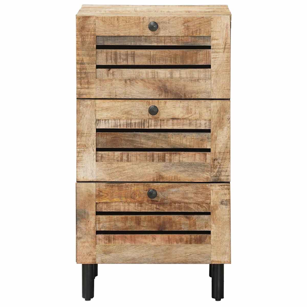 Opbevaringsskabe Naturfarvet 40 x 33 x 75 cm Massivt mangotræ - Billede 4