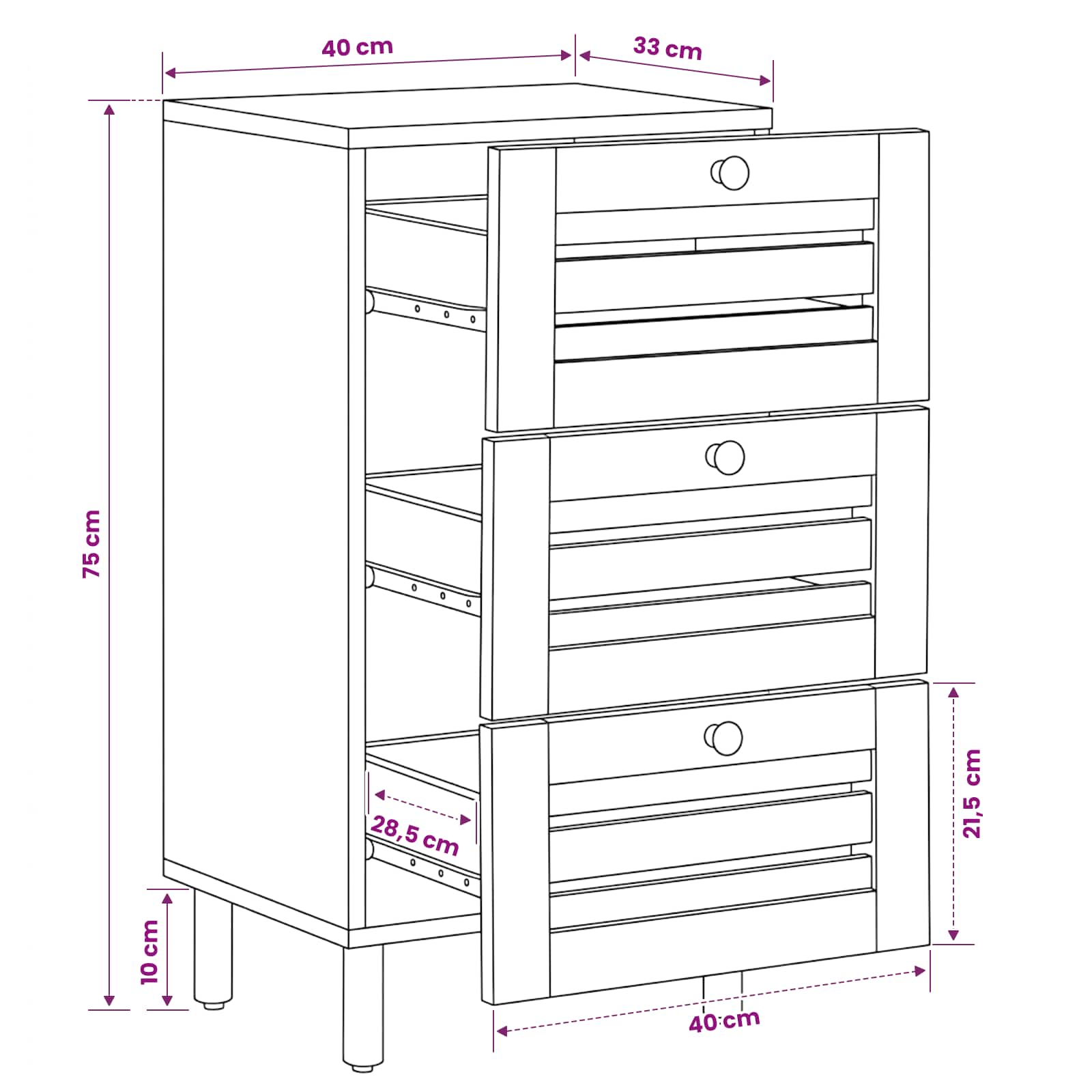 Storage Cabinets size guide