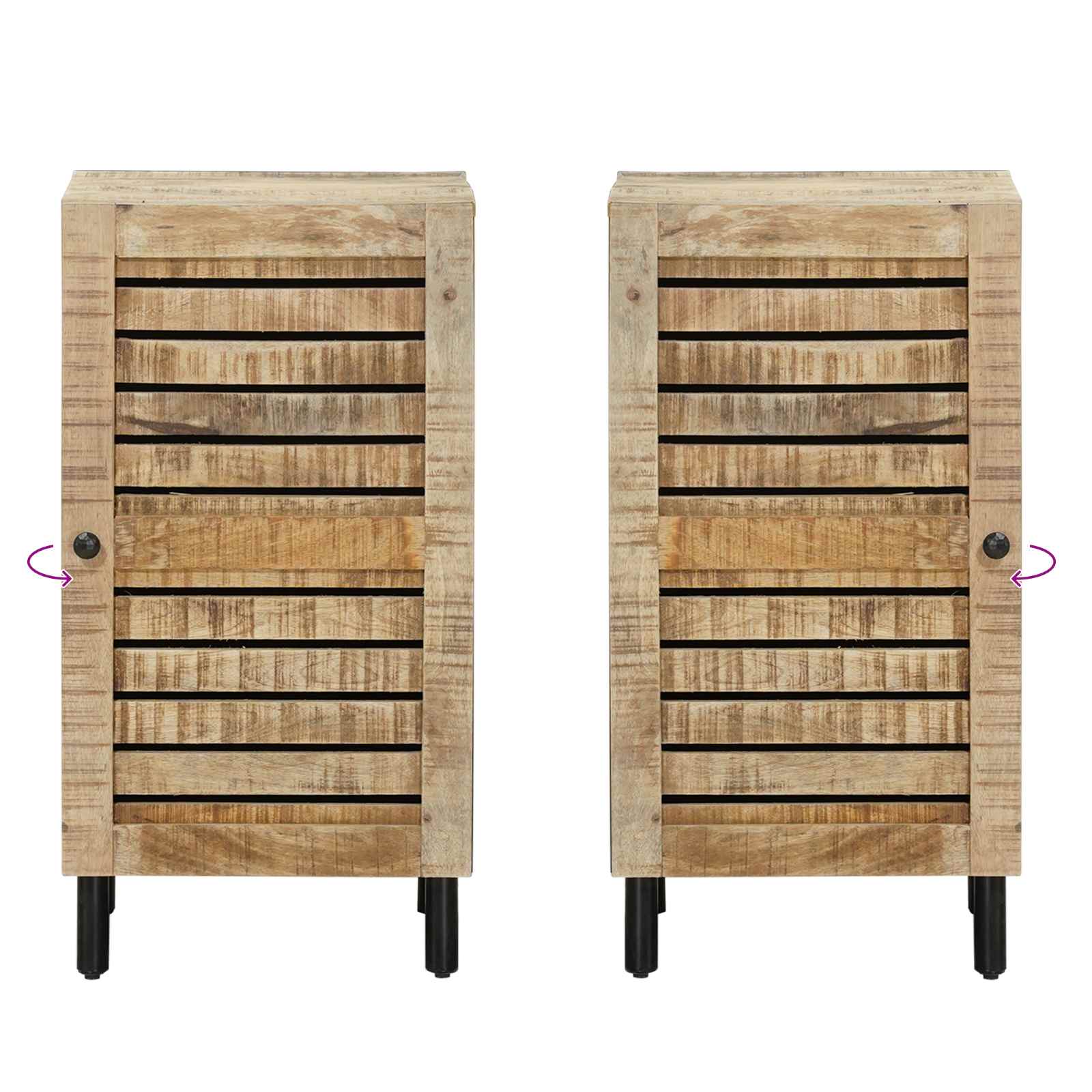 Opbergkast Naturel 40 x 33 x 75 cm Massief Mango Hout image 8