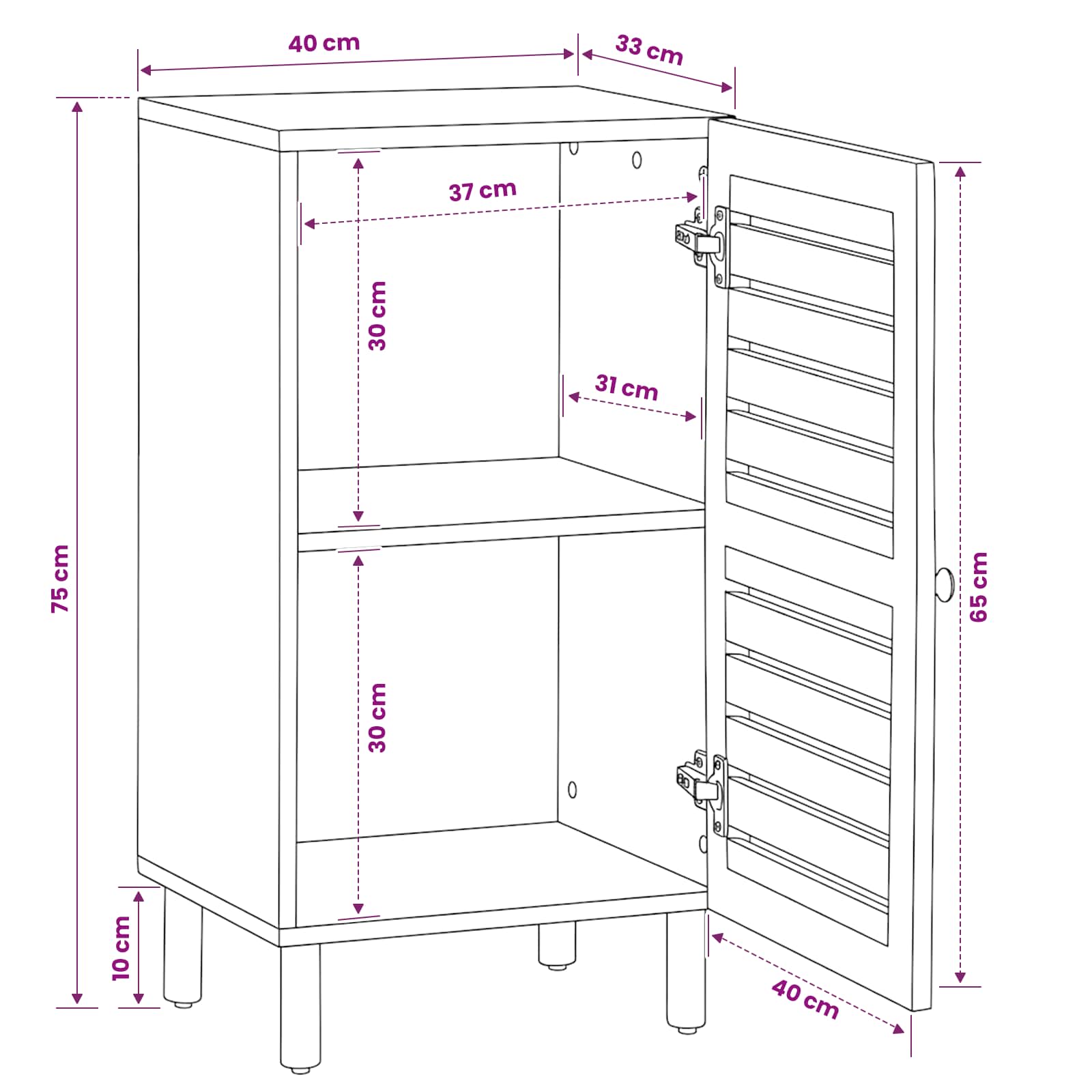 Storage Cabinet size guide