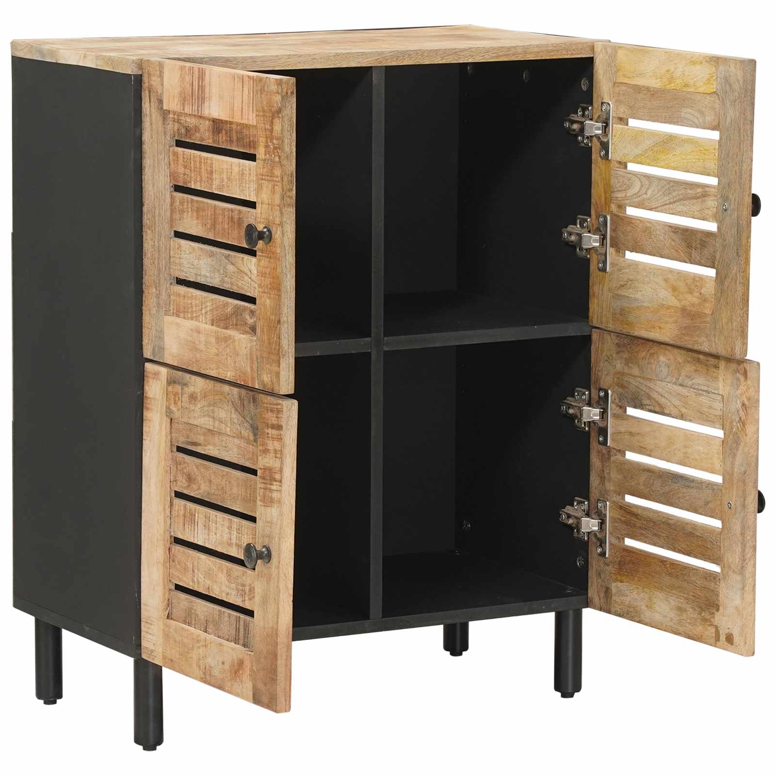 Opslagkasten Naturel 60 x 33 x 75 cm Massief Mango Hout image 3