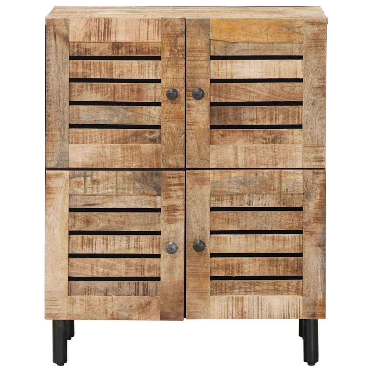 Opbevaringsskabe Naturfarvet 60 x 33 x 75 cm Massivt mangotræ - Billede 4