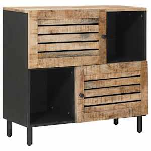 vidaXL Ladustamiskapid uksega Pruun 80 x 33,5 x 75 cm Tugev mango puu