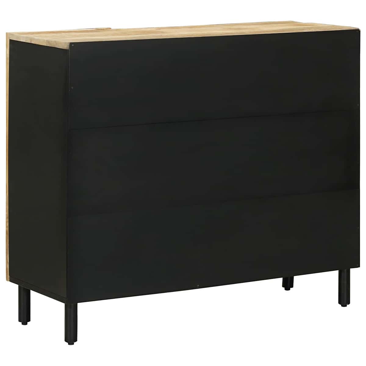 Opbevaringsskabe Naturfarvet 90 x 33 x 75 cm Massivt mangotræ - Billede 6